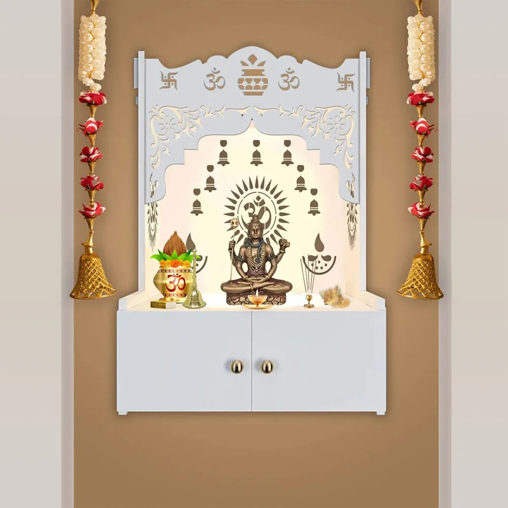 Om Temple with Focus Light and Shelf