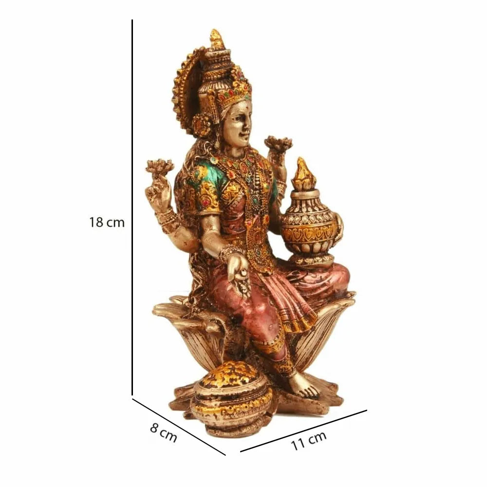 Goddess Laxmi Idol In Polyresin
