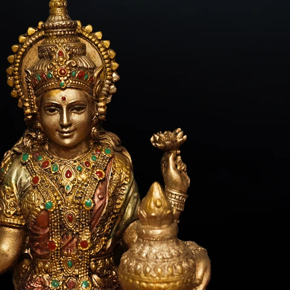 Goddess Laxmi Idol In Polyresin