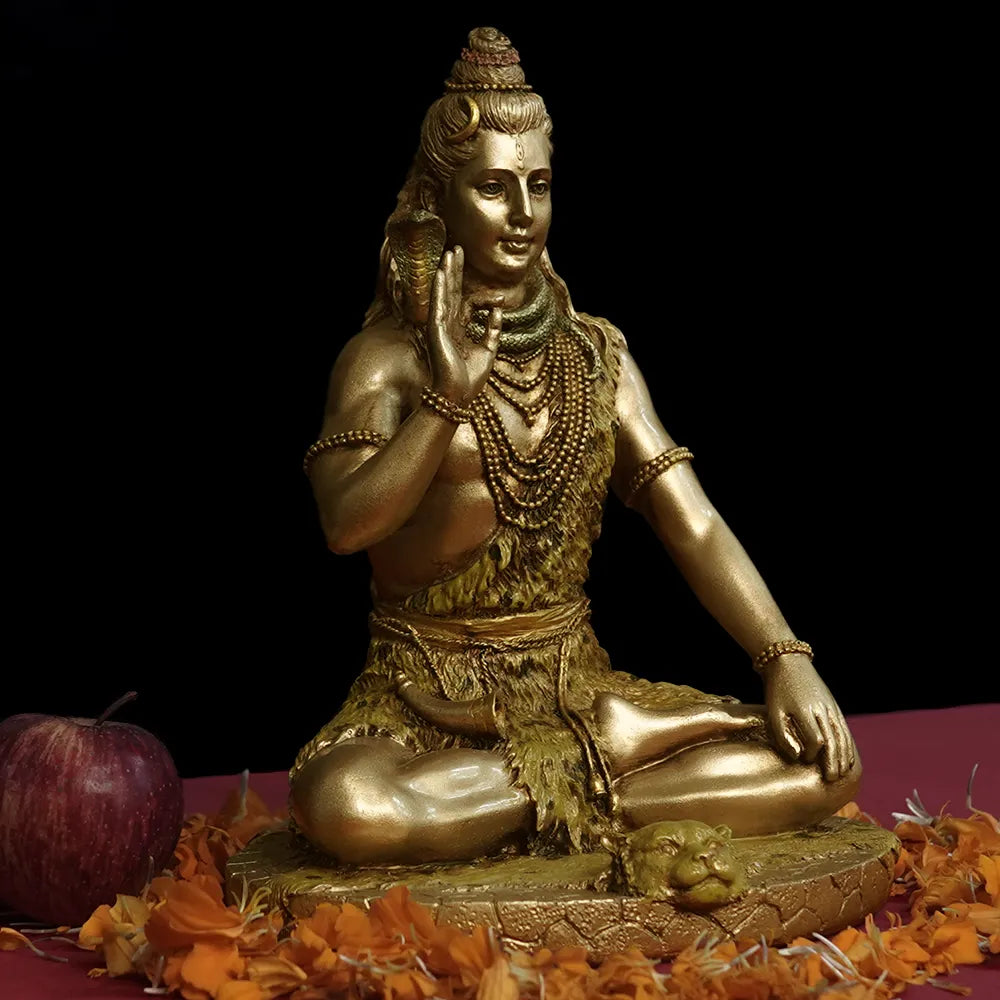 Handcrafted Highly Detailed Divine Lord Shiva Idol