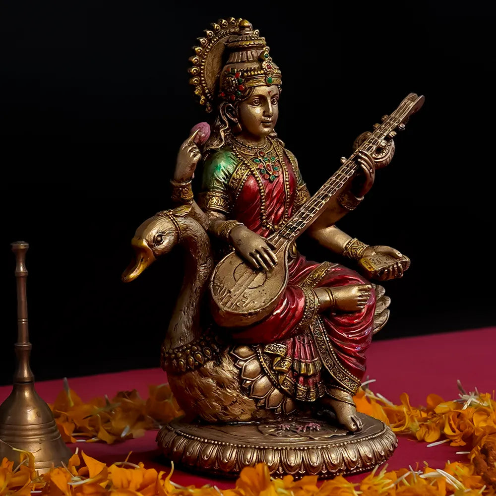 Enlightening Goddess Saraswati Idol