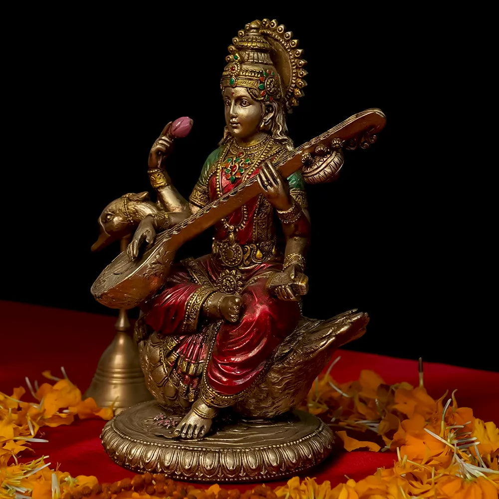 Enlightening Goddess Saraswati Idol