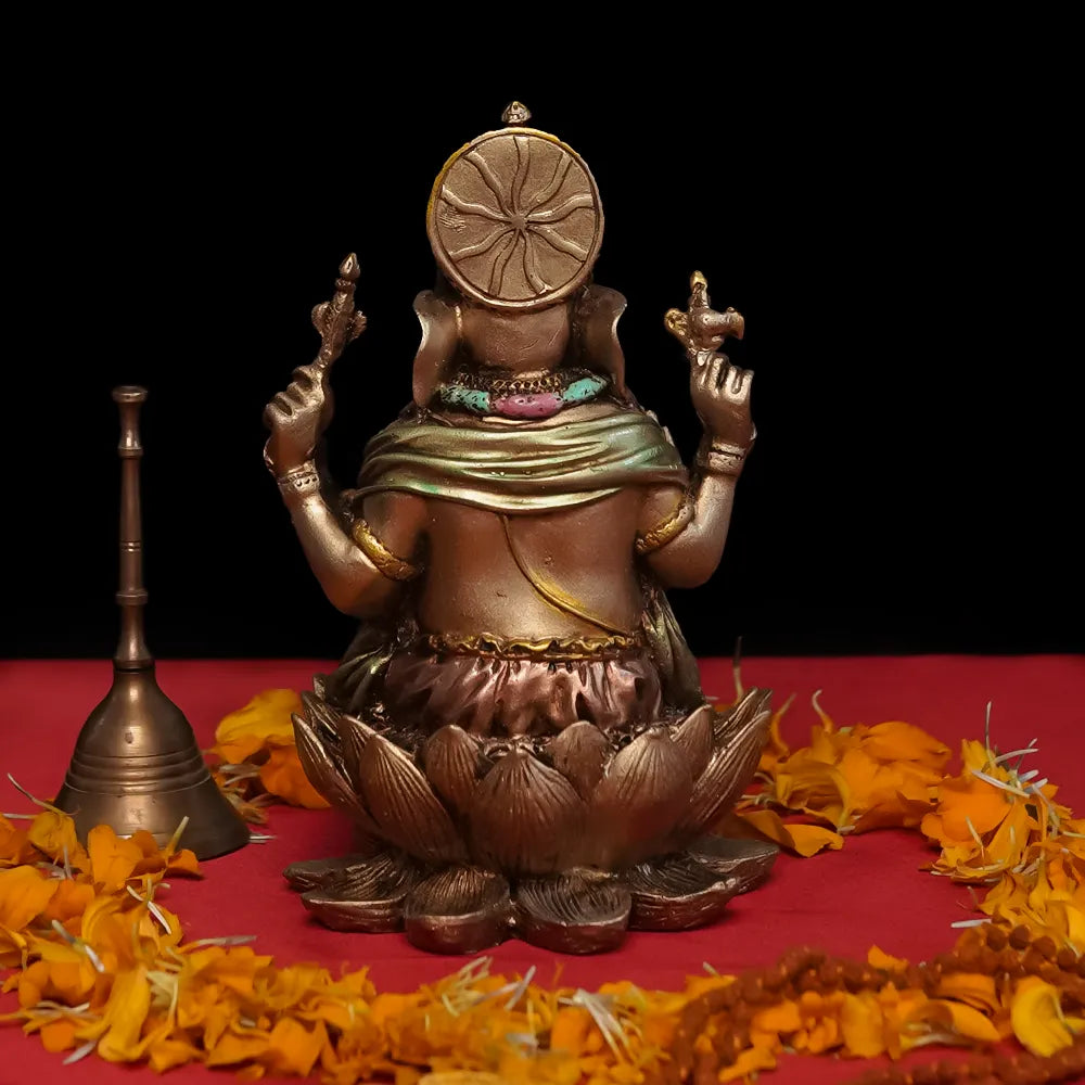 Lotus Ganesha Idol
