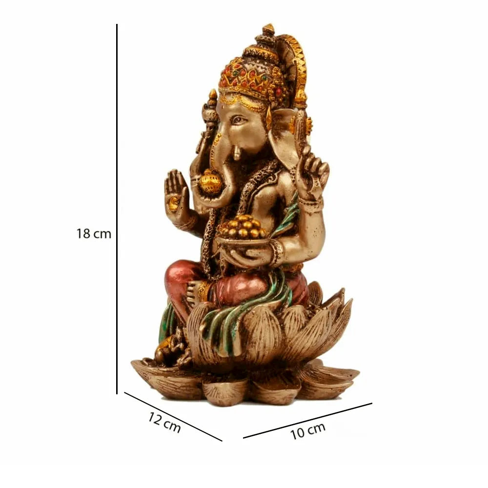 Lotus Ganesha Idol