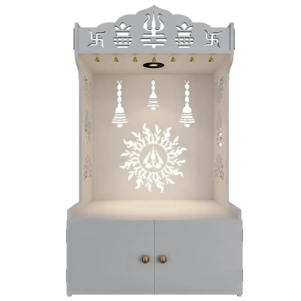 White Surya Chakra Wood Temple