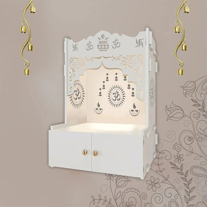 Om Temple with Focus Light and Shelf
