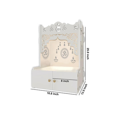 Om Temple with Focus Light and Shelf