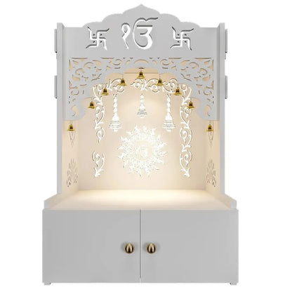 Ek Onkar Wall Temple with Shelf & Focus Light