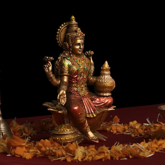 Goddess Laxmi Idol In Polyresin