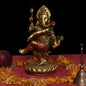 Cheerful Dancing Ganesha Idol In Polyresin