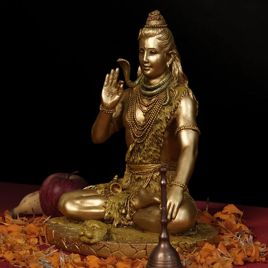 Handcrafted Highly Detailed Divine Lord Shiva Idol