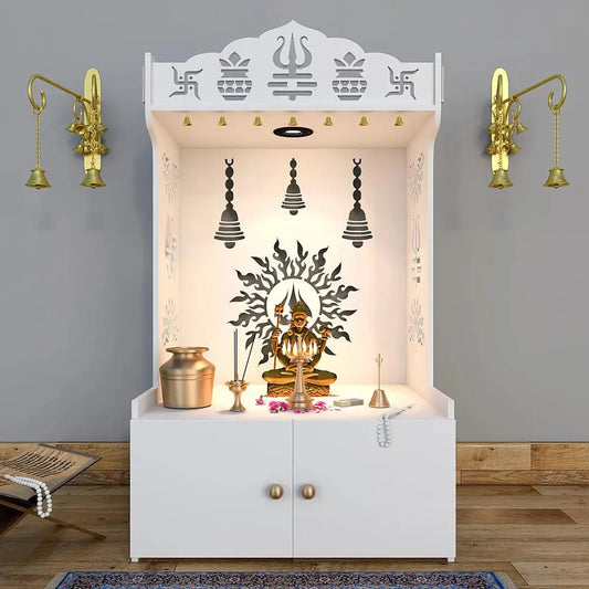 White Surya Chakra Wood Temple