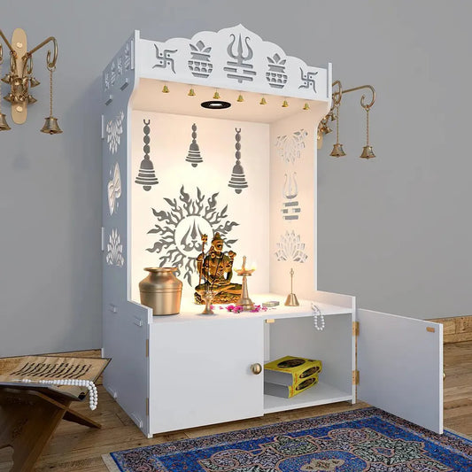 White Surya Chakra Wood Temple