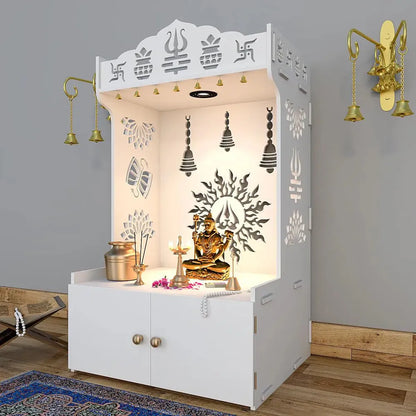 White Surya Chakra Wood Temple