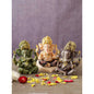 Trio Polyresin Decorative Ganesh Idol Set Of 3